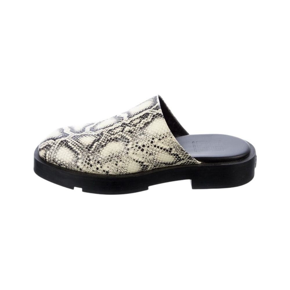 Snake Skin Python Slip On Mule - image 1